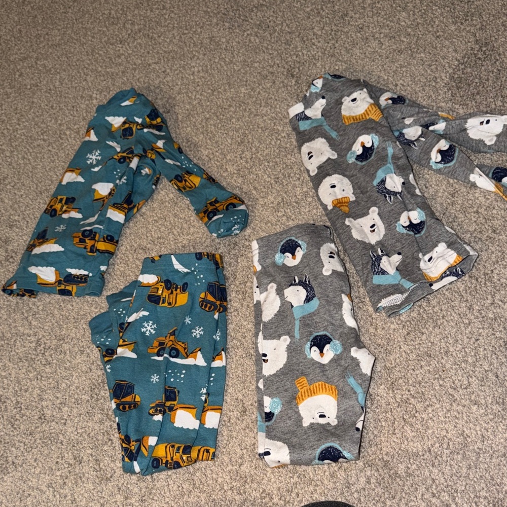 Carter's Blue and Gray Pajama Set